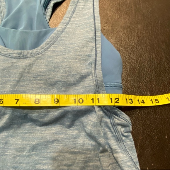 Lululemon Glide & Stride Tank Heathered Illuminight/Illuminight Blue Color Sz 6 - Picture 8 of 9